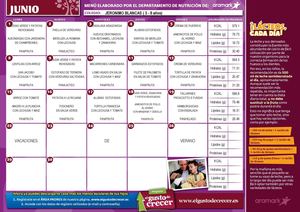 Menu Junio 2015 Jeronimo Blancas 3 8 Años