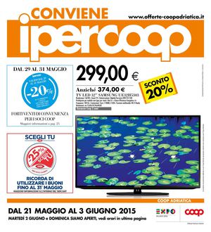Volantino Iper Coop Marche Dal 21 Maggio Al 3 Giugno