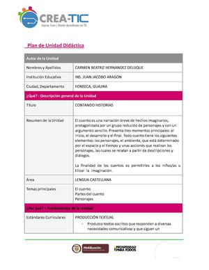 Unidad Didáctica cuento