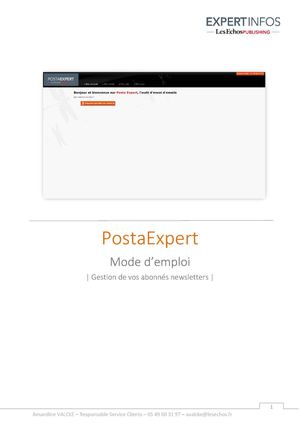 Posta Expert - Gestion de vos abonnés newsletters