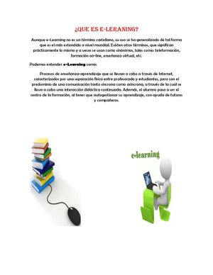 Que Es E-LEARNING