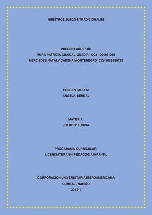 Nuestros Juegos Tradicionales Nathaly