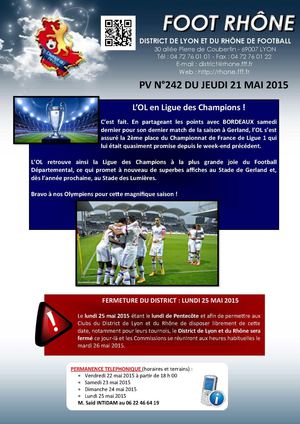 PV 242 du jeudi 21 mai 2015