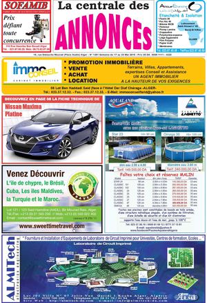 La Centrale des Annonces N° 1251 Semaine du 17 au 23 Mai 2015