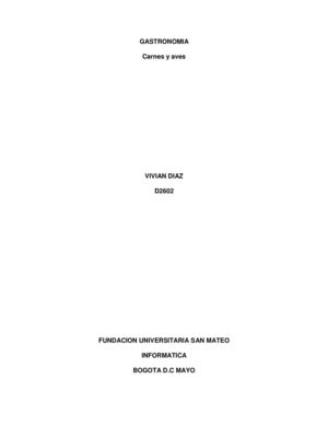 Gastronomia Carnes Y Aves