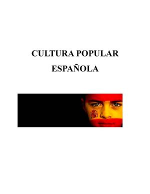 Cultura Popular Española
