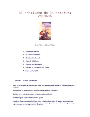 El Caballero De La Armadura Oxidada