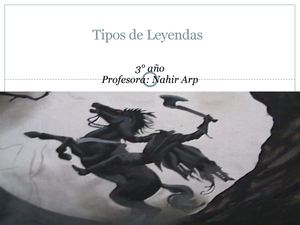 Tipos De Leyendas