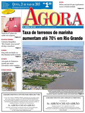 Jornal Agora - Edição 11149 - 21 de Maio de 2015