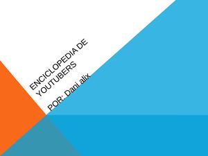 Enciclopedia De Youtubers