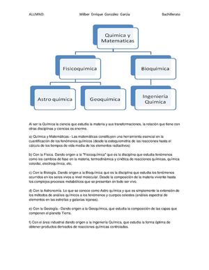 Interrelaciones De La Quimíca Con Otras Ciencias