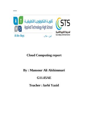 Cloud Computing Report