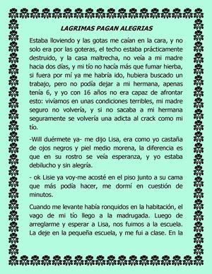 Lagrimas Pagan Alegrias