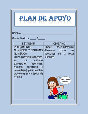Plan De Apoyo Trabajo Grupal