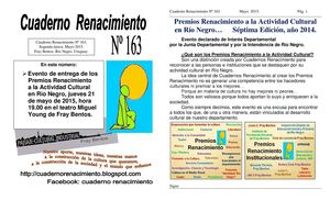 Cuaderno Renacimiento Nº 163, mayo 2015