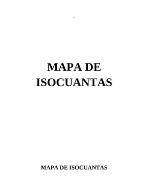 Mapa De Isocuantas