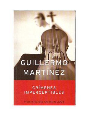 Novela policial: Crimenes Imperceptibles
