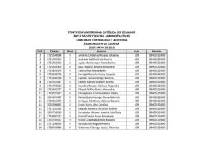Nomina de Estudiantes de Contabilidad Y Auditoría 2s1415