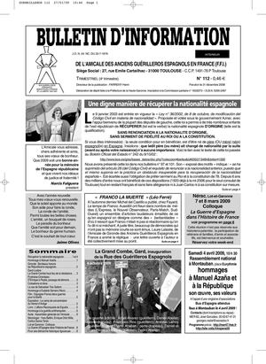 Guerrilleros 112 Guérilleros AAGEF