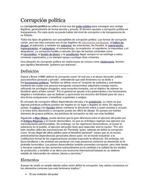 Corrupción Política