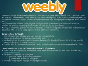 Tutorial Weebly