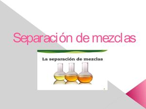 Separación De Mezclas