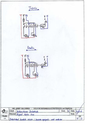 Pràctica 02 Intal Bombeta Encesa I Bombeta Apagada Amb Contactors