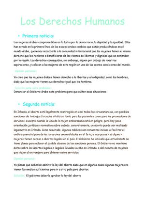 Drechos Humanos