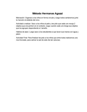 Método Hermanas Agazzi