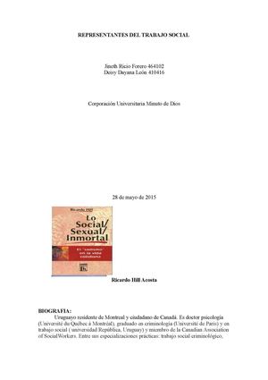 Representantes Del Trabajo Social