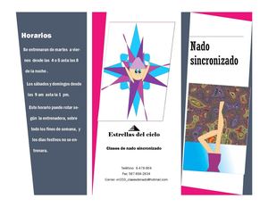 clases de nado sincronizado