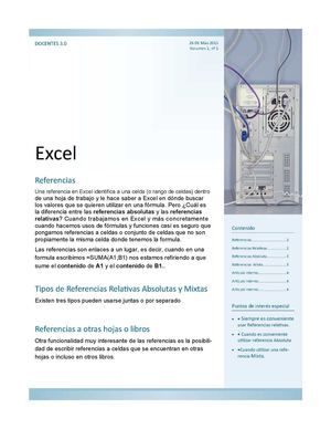 Publicación Docentes EXCEL REFERENCIAS