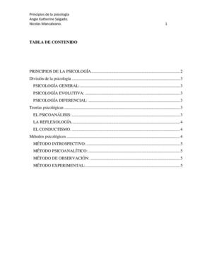 3 Trabajo Principios De La Psicología