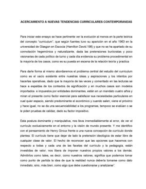 Otras Tendencias Curriculares Contemporaneas