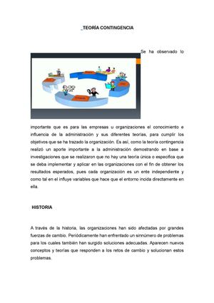 TEORÍA CONTINGENCIAL