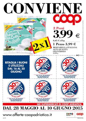 Volantino Coop Veneto Dal 28 Maggio Al 10 Giugno