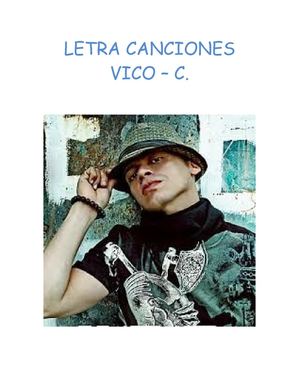 Letra Canciones Vico