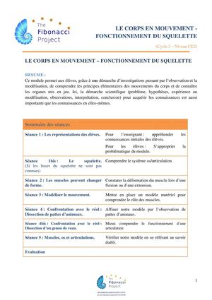 Fiche Activité Mouvement Corporel