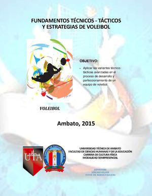 Fundamentos Tácticos Y Estrategia De Voleibol