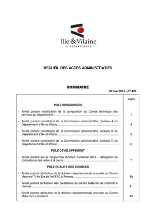 Raa N°478 Cp 27 Avril Et Arretes