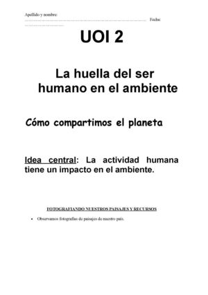 Cuadernillo Uoi 2 2015 Las Condiciones Naturales Del Territorio