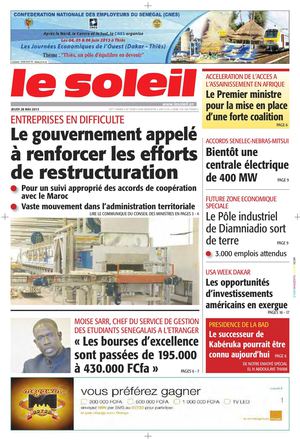 Edition Du 28 Mai 2015