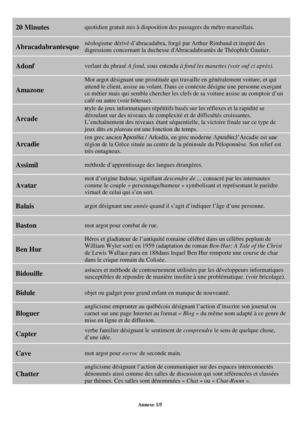 DM Français - Vocabulaire - 2nd