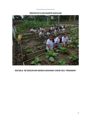 Huerto Escolar 5ª B