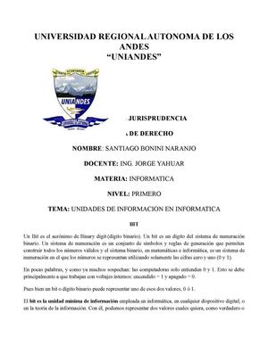 Unidades Informaticas