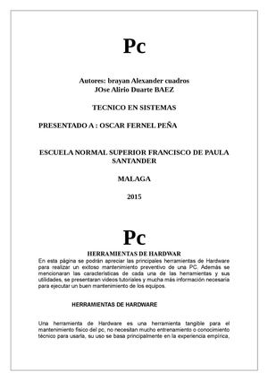 herramientas de mantenimiento del pc