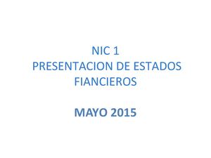 Nic 1 Presentacion De Estados Financieros