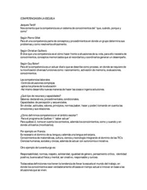 Competencias En La Escuela