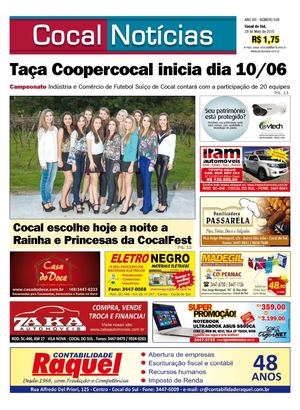 COCAL NOTÍCIAS 29-05-2015 www.portalcocal.com.br
