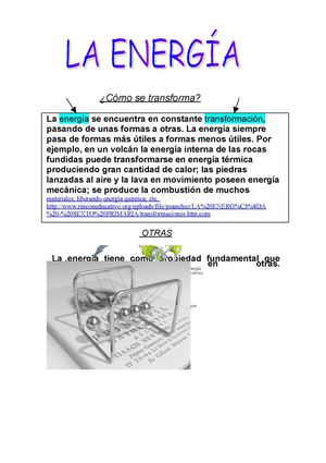 COMO SE TRANSFORMA LA ENERGÍA